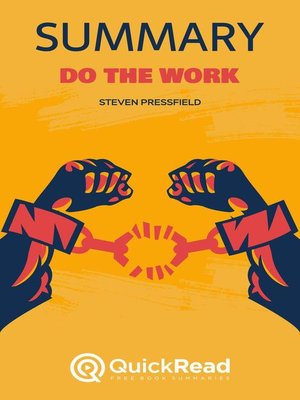 cover image of Summary of "Do the Work" by Steven Pressfield